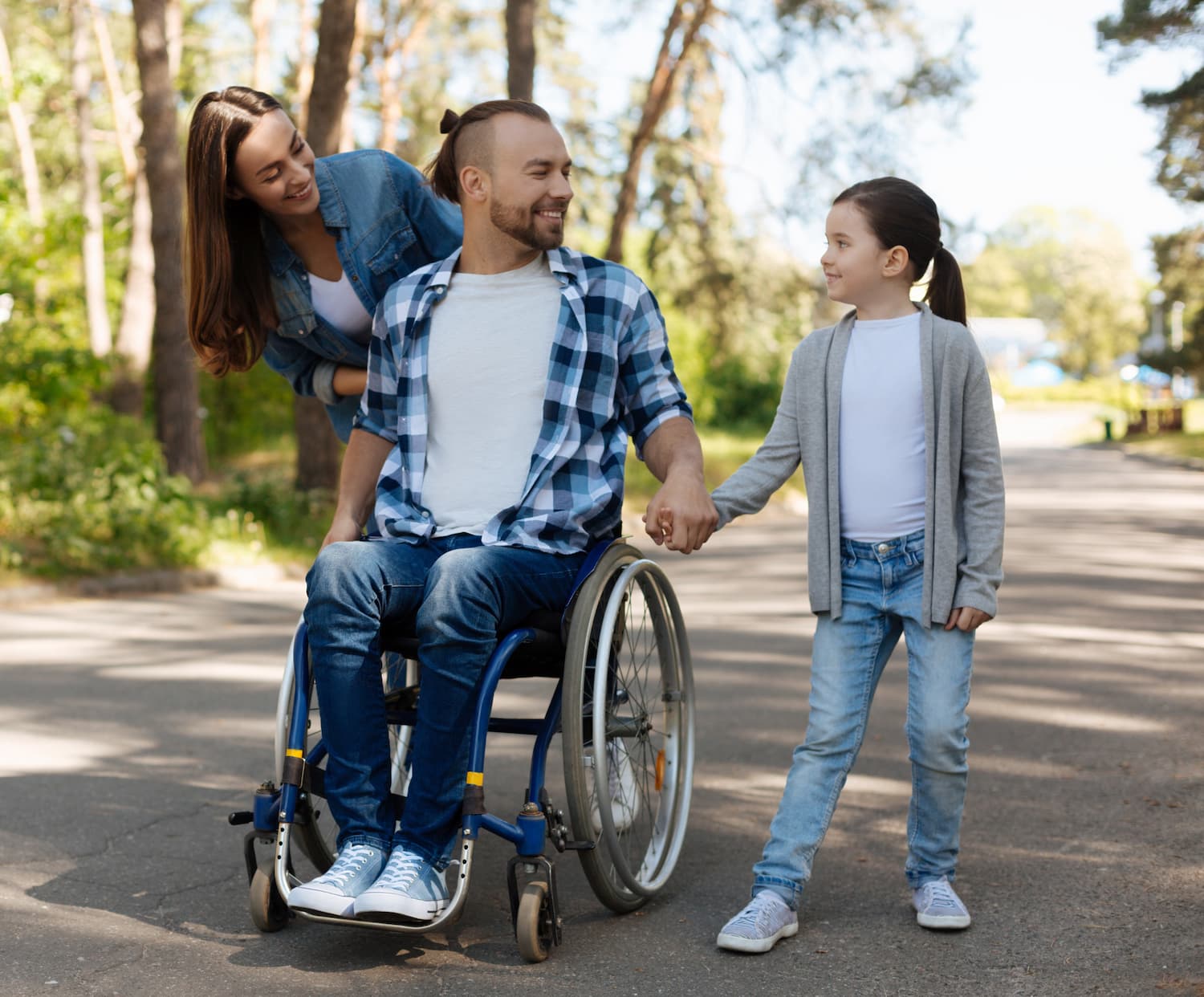 Family on a walk